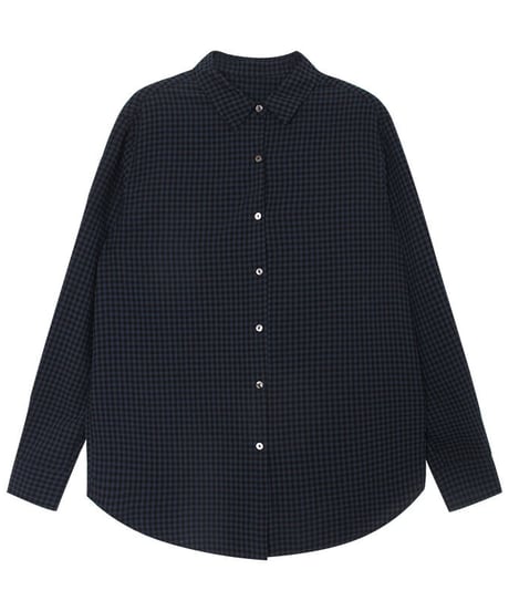 gingham check shirt/3color