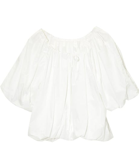 volume gather blouse(half sleeve)/2color(ネコポス)
