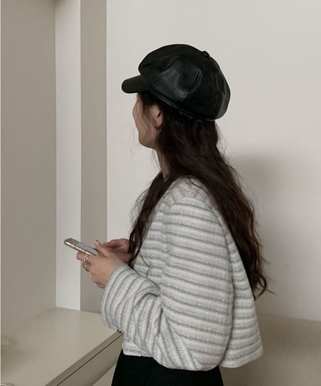 eco leather hat/2type