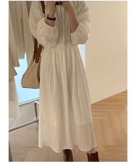 airy long dress/3color