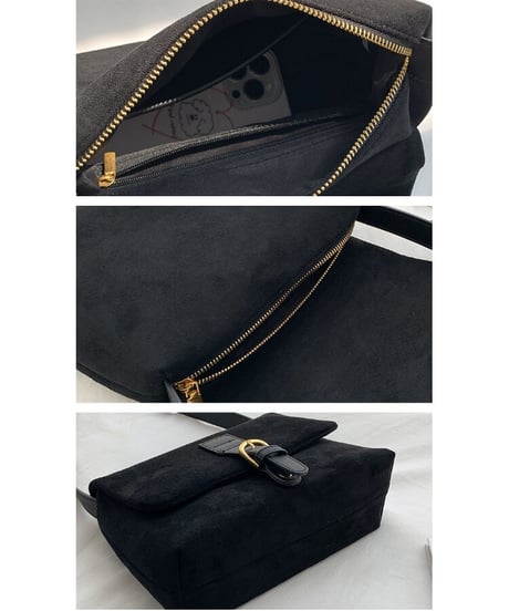 suede shoulder bag/3color