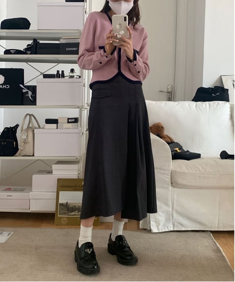 waist shape cardigan/3color