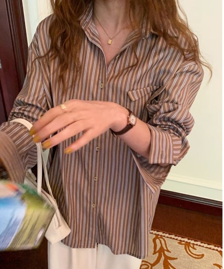 earth stripe shirt