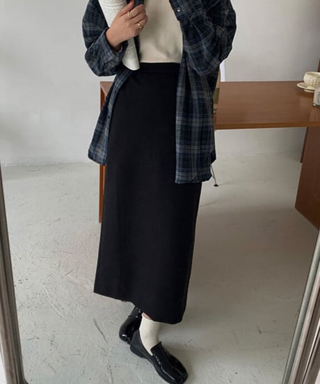 tight long skirt/2color