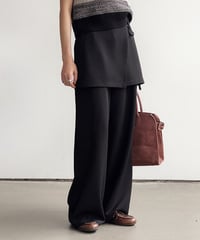 2way wrap layer slacks/2color
