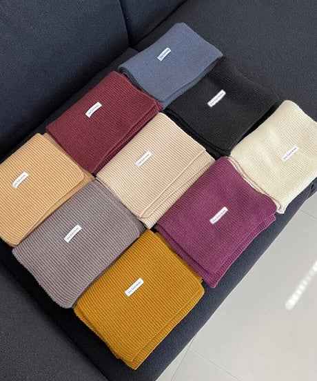 simple rib muffler/9color