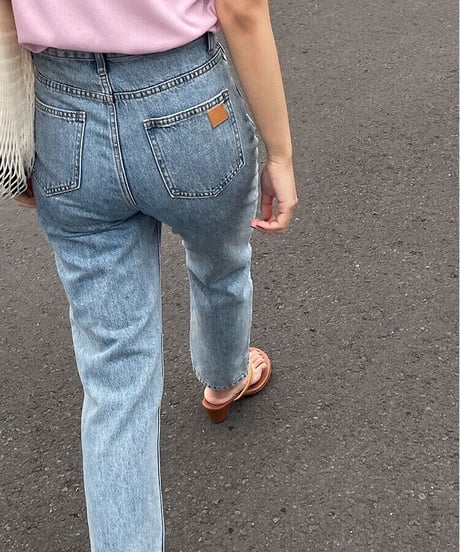 cropped highrise denim/light blue