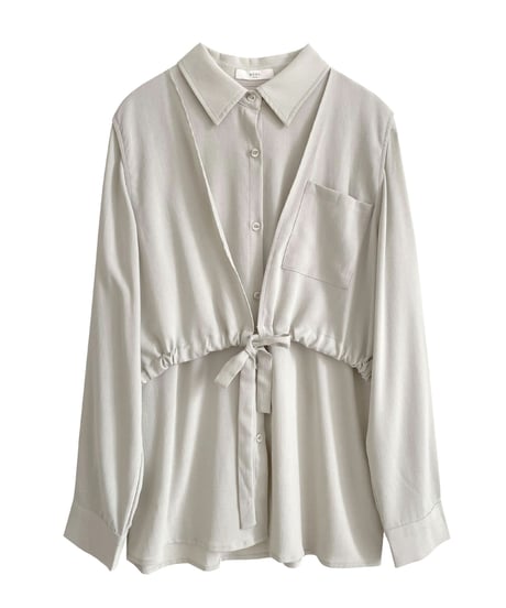 layered design shirt/3color