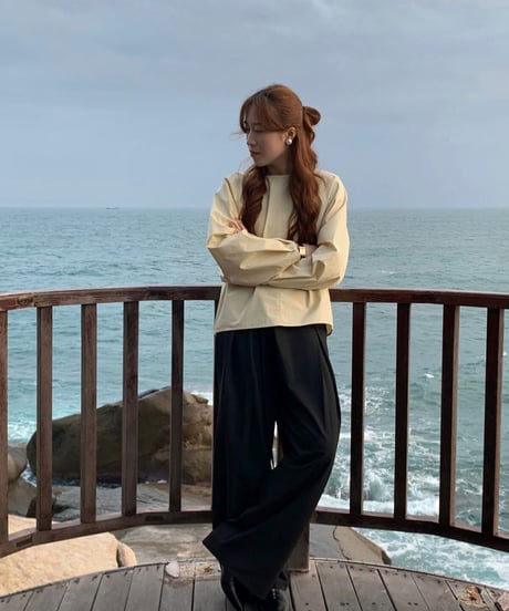 back design blouse/2color