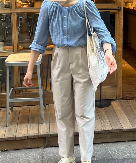 gingham check blouse/4color(ネコポス)