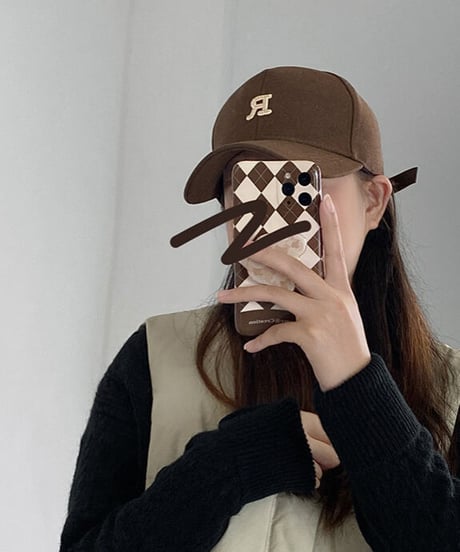 R logo cap/4color