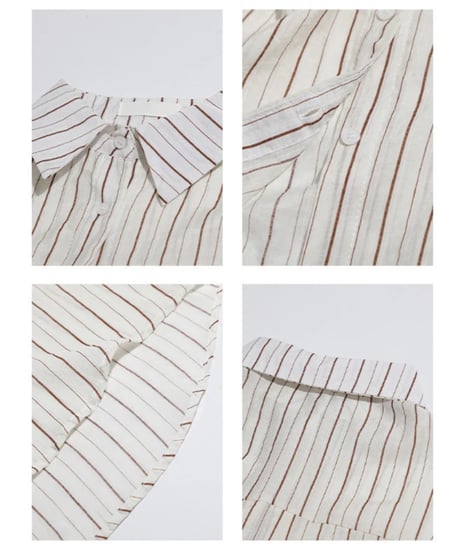 sheer stripe shirt/3color(ネコポス)