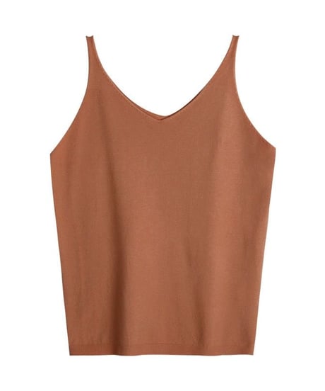 [OUTLET]V neck knit camisole/5color(ネコポス)