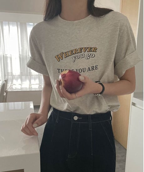 wherever logo T-shirt/2color(ネコポス)
