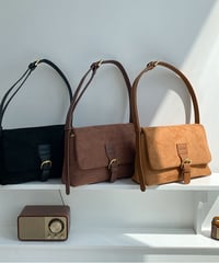 suede shoulder bag/3color