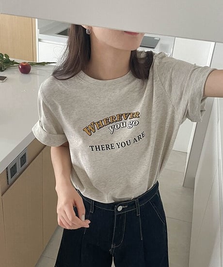 wherever logo T-shirt/2color(ネコポス)