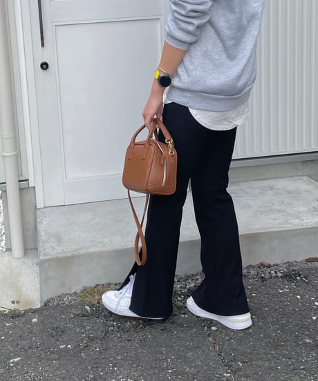side slit lib pants/3color