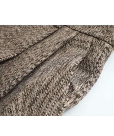 [OUTLET]herringbone wool slacks/2color