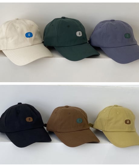 S logo cap/6color
