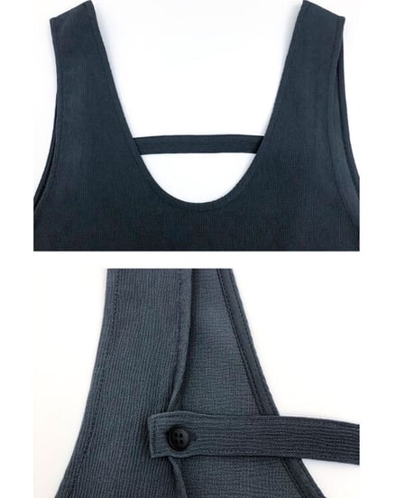 u neck sleeveless OP/2color