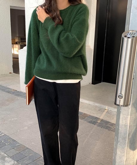 crew neck knit/3color