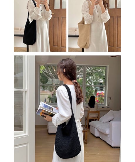 naturally big tote bag/4color