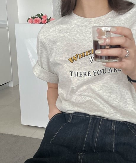 wherever logo T-shirt/2color(ネコポス)