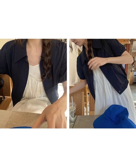 shirring design camisole OP
