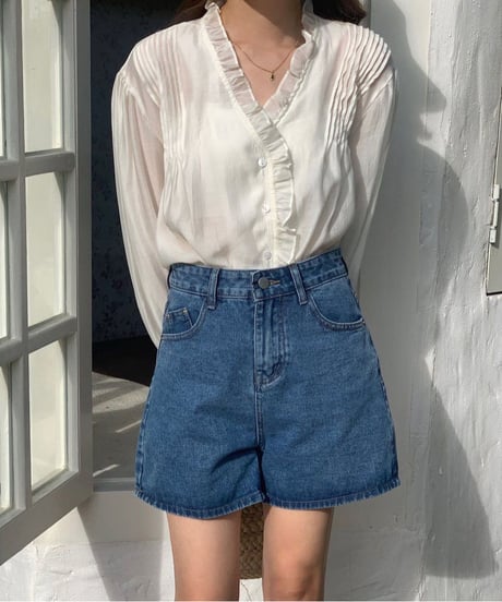 airy v neck blouse/3color(ネコポス)