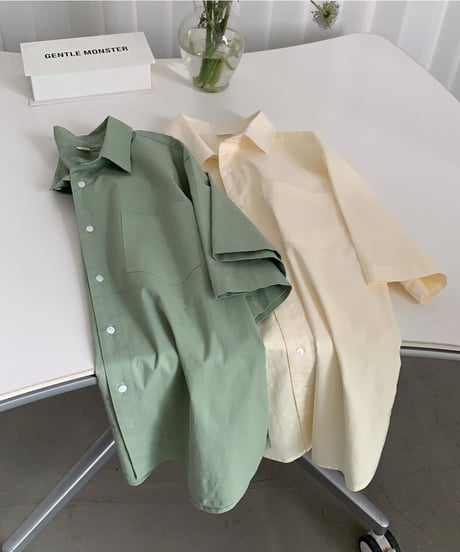 half sleeve color shirt/2color(ネコポス)