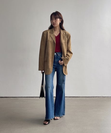 suède tailored jacket
