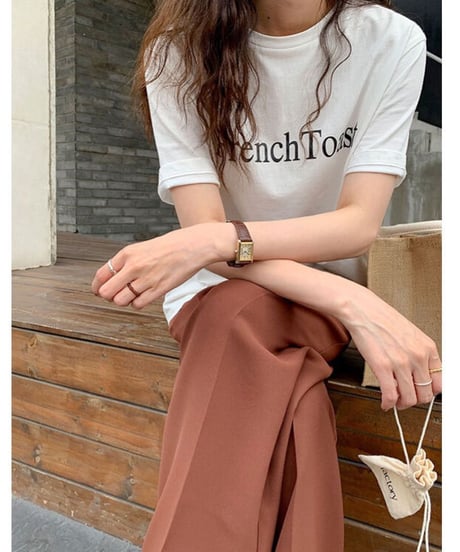 [OUTLET]color center press slacks/2color