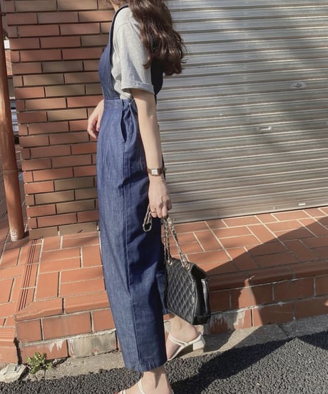 denim jumper all-in-one
