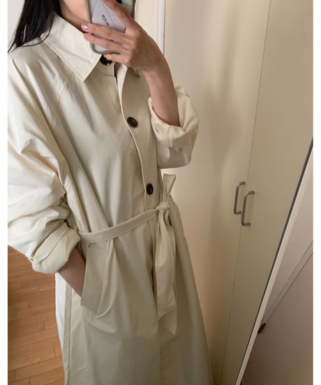 [OUTLET]long sten collar coat/2color