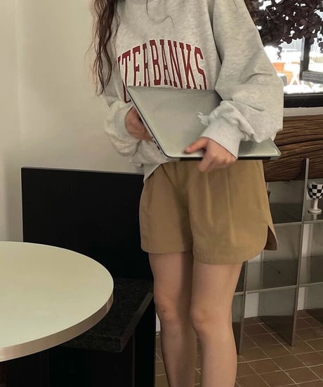 side slit short pants/5color
