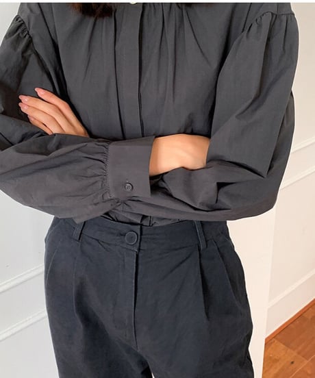 gather cotton blouse/3color