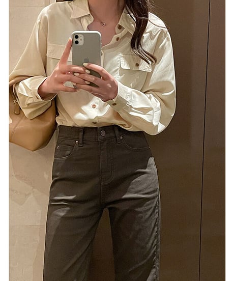 cropped color slim denim/3color