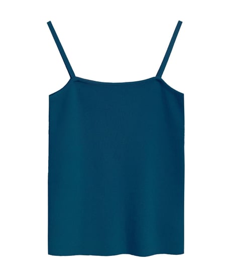 （Set up）bi-color middle cardigan & camisole/3color