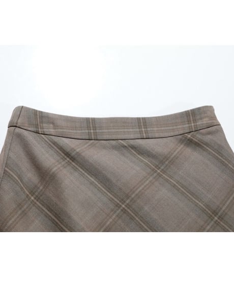 glen check skirt/2color