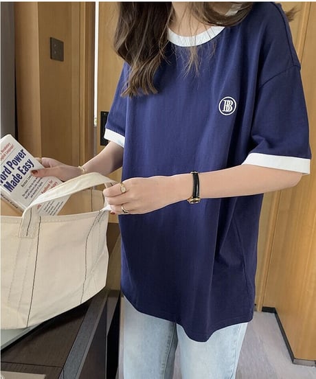 one point color T-shirt/2color(ネコポス)