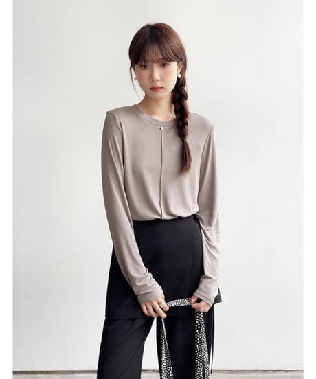 2way wrap layer slacks/2color