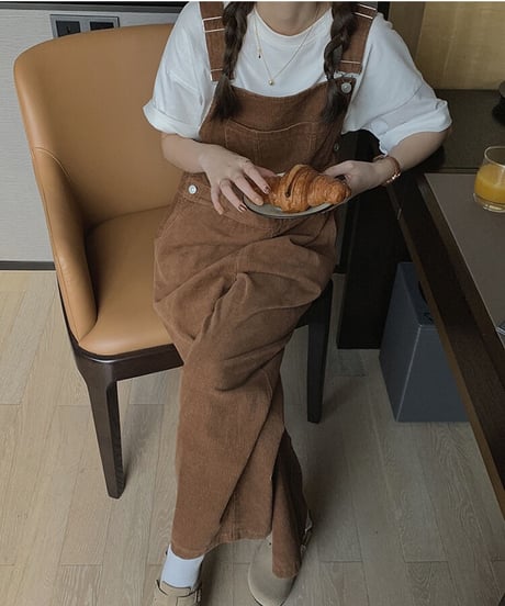 11w corduroy overall/2color