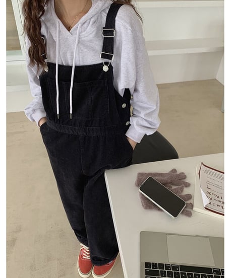 11w corduroy overall/2color