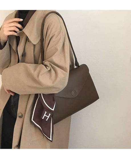 simple shoulder bag & scarf/3color