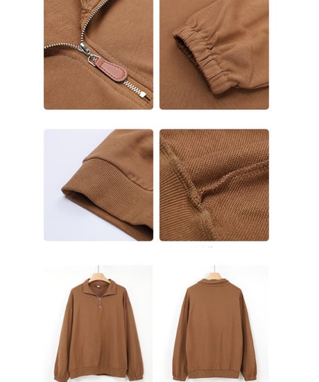 [OUTLET]half zip up pullover/3color