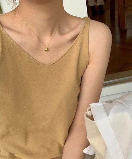 [OUTLET]V neck knit camisole/5color(ネコポス)