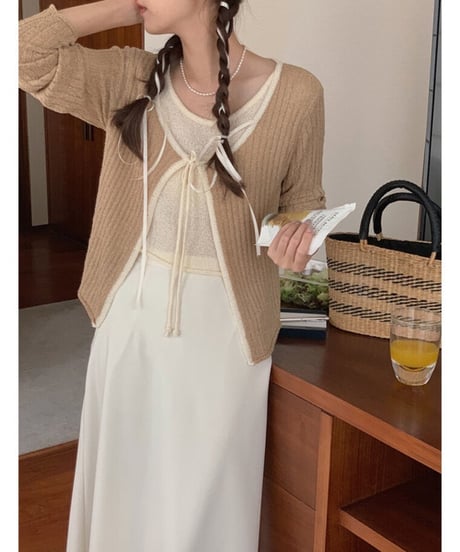 layer ribbon tops/2color