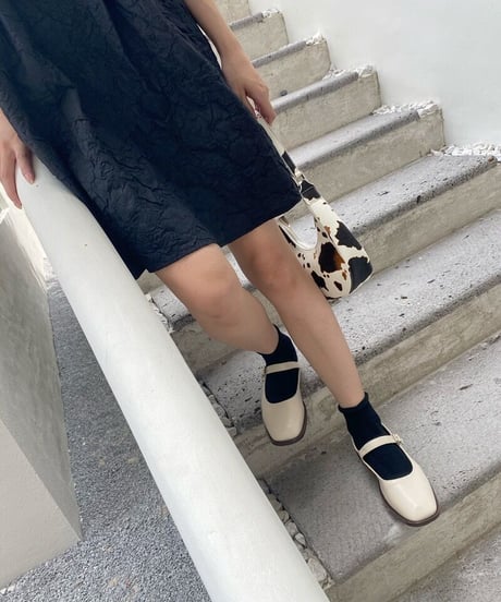 strap flat pumps/3color