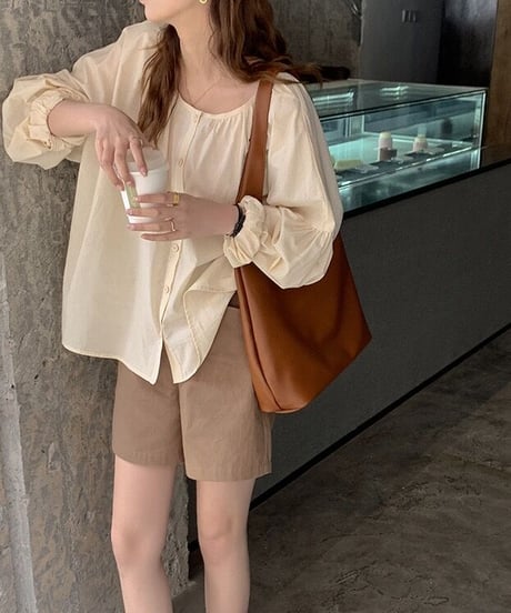 [OUTLET]high-waist short pants/2color