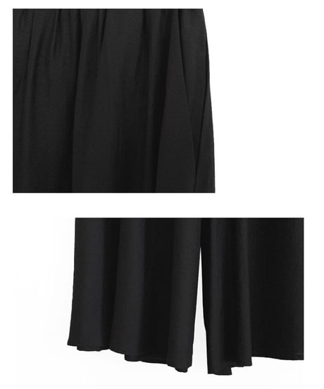 satin flare pants/2color